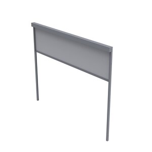 Bergamo zonwerende zijwand 3m antraciet - afbeelding 1