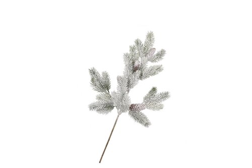Besneeuwde dennentak - H 48 cm