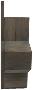 Bijenhotel Met Bloempot - 24x11xH40cm Grijs - afbeelding 3