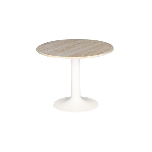 Bijzettafel Alison travertin D 48 x H 48 cm beige