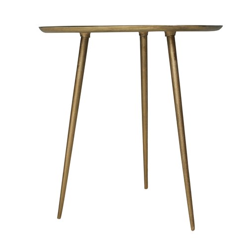 Bijzettafel Brass antique - 45 x 53 x 56 cm - afbeelding 3
