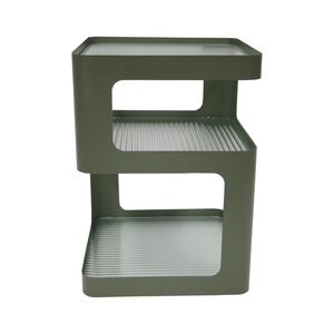 Bijzettafel Glass 35 x 35 x 49 cm sage green - afbeelding 2