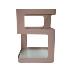 Bijzettafel Glass 35 x 35 x 49 cm soft pink - afbeelding 2