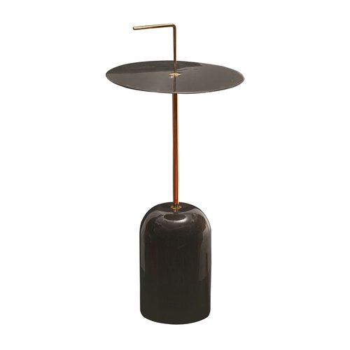Bijzettafel groen-grijs D30x56/67cm