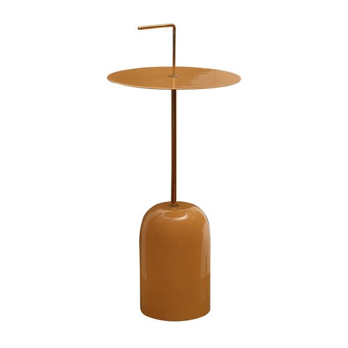 Bijzettafel oker D30x56/67cm