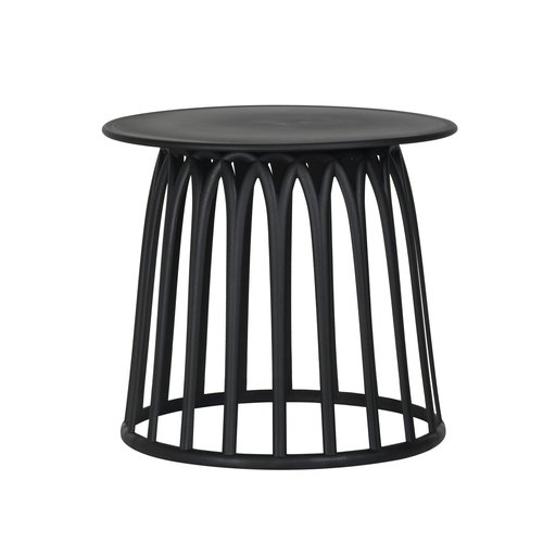 Bijzettafel VENICE groot Zwart Ø 50 x H 45 cm