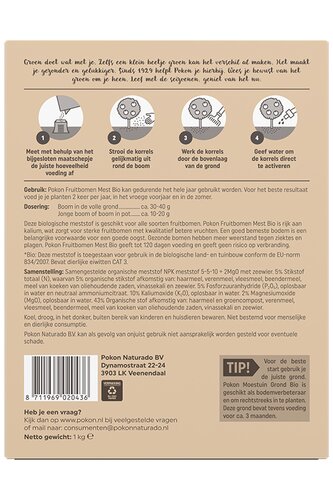 Pokon Bio Fruitbomenmest 1kg - afbeelding 2
