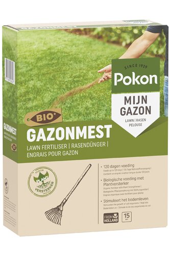 Pokon Bio Gazonmest voor 15m2 - afbeelding 1