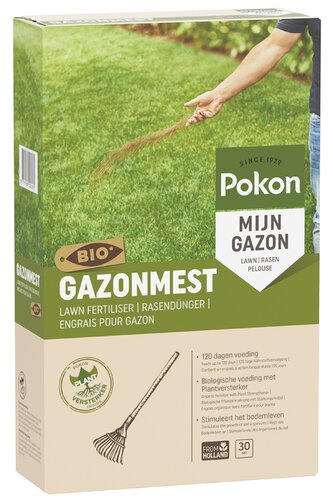 Pokon Bio Gazonmest voor 30m2 - afbeelding 1