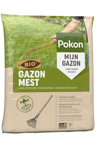 Pokon Bio Gazonmest voor 75m2 - afbeelding 1