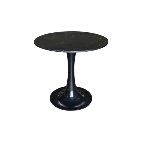 Bistrotafel Davis marmer D 80 x H 77 cm zwart
