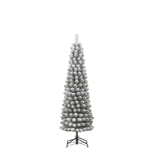 Black Box Kunstkerstboom Charlton Pilar groen frosted - H 185 x D 53 cm