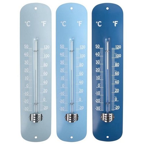 Blauwtinten thermometer zink ass.