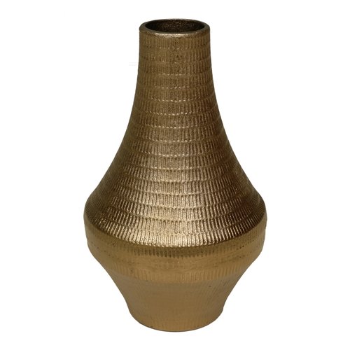 Bloemenvaas Brass antique - H 37 x D 19,5 cm - afbeelding 1