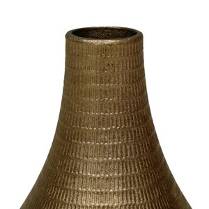 Bloemenvaas Brass antique - H 37 x D 19,5 cm - afbeelding 2