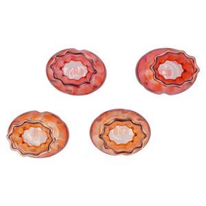 Bloemenvaas Candy Oranje/roze - D 14 x H 18 - afbeelding 2