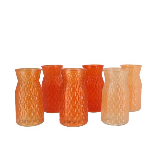 Bloemenvaas Diamond Oranje - D 12 - afbeelding 1