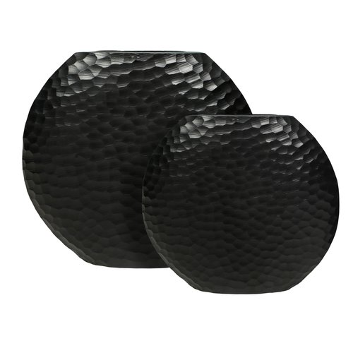 Bloemenvaas Matt Black - 23 x 7 x 25,5 cm - afbeelding 2