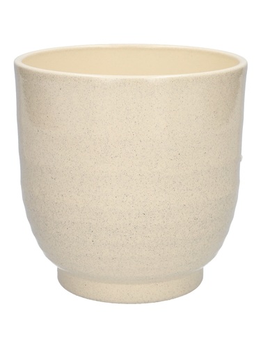 Bloempot Ares beige - D 26,5 x H 27 cm
