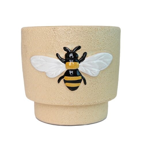 Bloempot Beehive - D14H12cm Beige