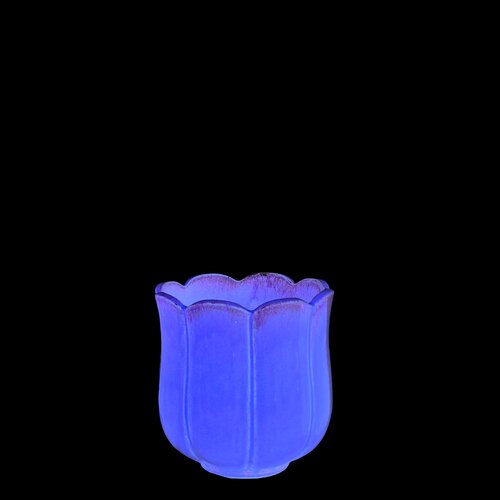 Bloempot Blossom geel - D 32,5 x H 33 cm