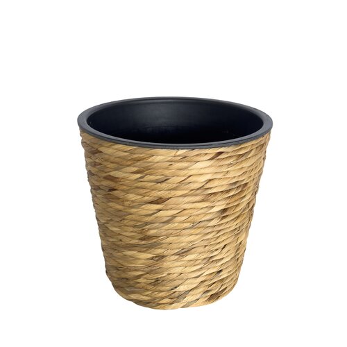 Bloempot Gevlochten Look - D26xH24cm Naturel