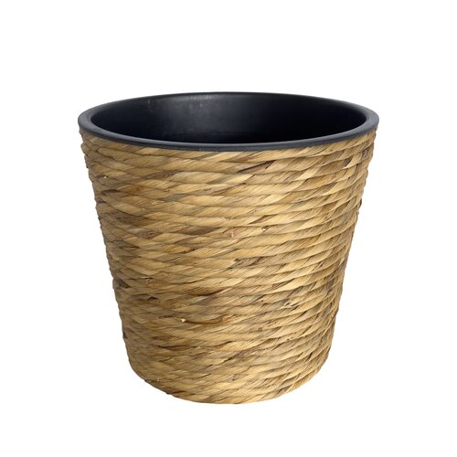 Bloempot Gevlochten Look - D34xH31cm Naturel