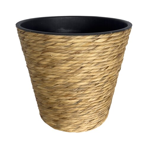 Bloempot Gevlochten Look - D41xH38cm Naturel