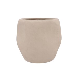 Bloempot Lisboa zandkleur - H 32 x D 35 cm