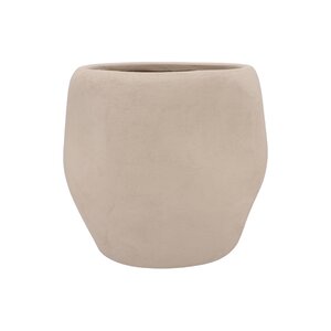 Bloempot Lisboa zandkleur - H 36 x D 40 cm