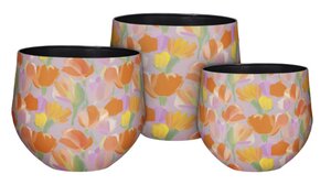 Bloempot Mats 'Field of Flowers' - D 27 x H 24 cm