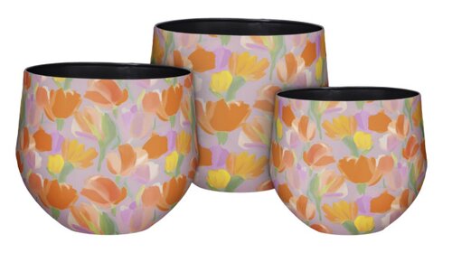 Bloempot Mats 'Field of Flowers' - D 33 x H 28 cm