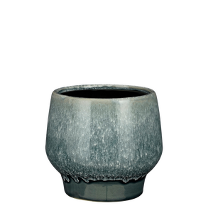 Bloempot Monta rond donkerblauw - H 14 x D 16 cm