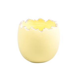 Bloempot paasei Geel - D 14 x H 13,5 cm