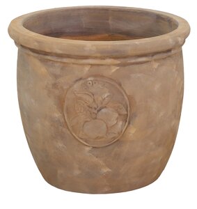 Bloempot Portly Antique Terra Apple - D 20 x H 18 cm - afbeelding 1
