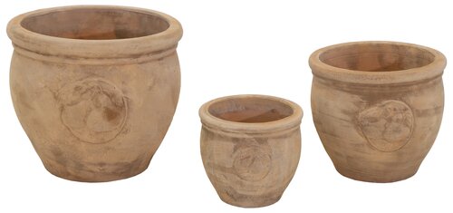 Bloempot Portly Antique Terra Pear - D 20 x H 17 cm - afbeelding 3