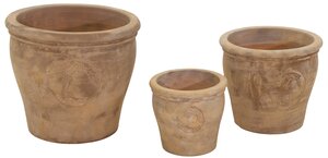 Bloempot Portly Antique Terra Pear - D 20 x H 17 cm - afbeelding 3