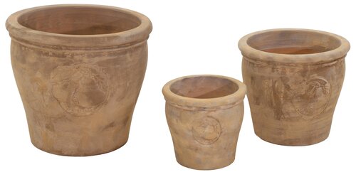 Bloempot Portly Antique Terra Pear - D 20 X H 17 Cm - afbeelding 3
