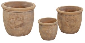 Bloempot Portly Antique Terra Pear - D 20 x H 18 cm - afbeelding 3