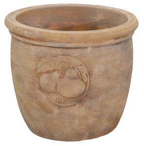 Bloempot Portly Antique Terra Pear - D 28 x H 25 cm - afbeelding 1