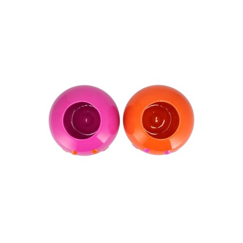 Bloempot Smiley face Fuchsia/oranje - D 11 H 9 - afbeelding 2