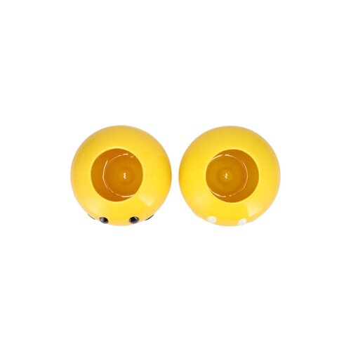 Bloempot Smiley face Geel - D 11 H 9 - afbeelding 2