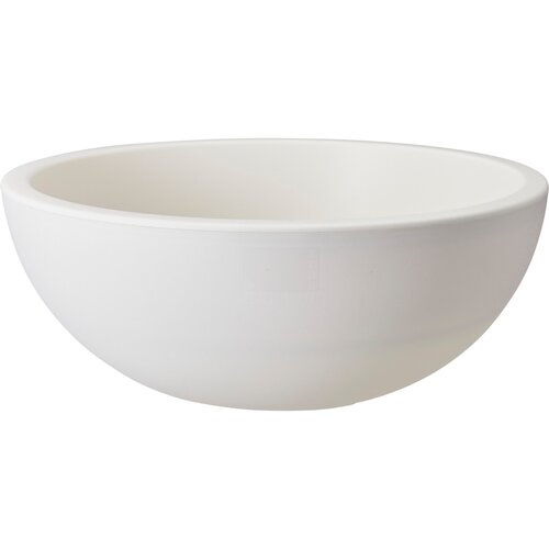 Bloemschaal D40xH16-cm Cremewit