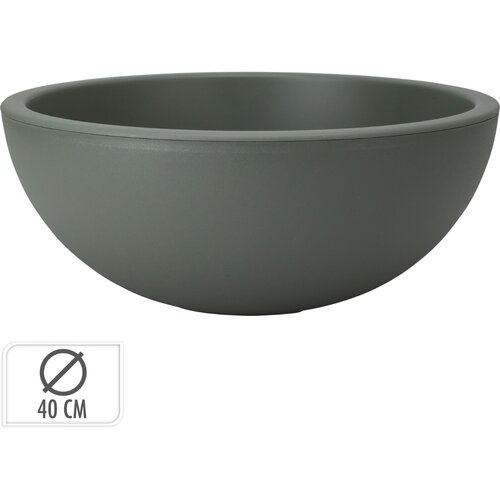 Bloemschaal D40xH16-cm Groen - afbeelding 1