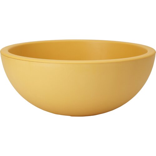 Bloemschaal D40xH16-cm Oker - afbeelding 1