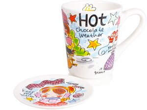 Blond Amsterdam - Chocolate: Set Mazagran Hot Choc Blauw - afbeelding 1