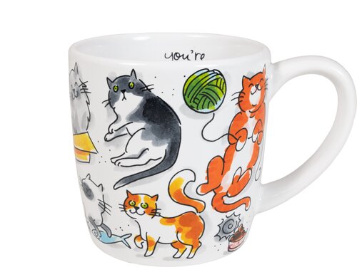 Blond Amsterdam - Dier: Cappuccino Mug Cat Love - 0,5 L - afbeelding 1
