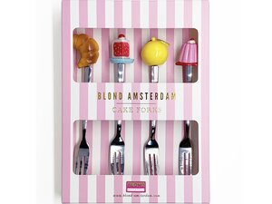 Blond Amsterdam - Even Bijkletsen: Cake Forks, Set Of 4 - afbeelding 1