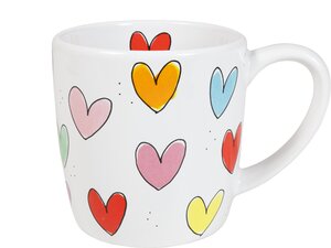 Blond Amsterdam - Even Bijkletsen: Cappuccino Mug Hearts - 0,5 L - afbeelding 1