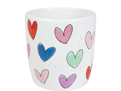 Blond Amsterdam - Even Bijkletsen: Cappuccino Mug Hearts - 0,5 L - afbeelding 2